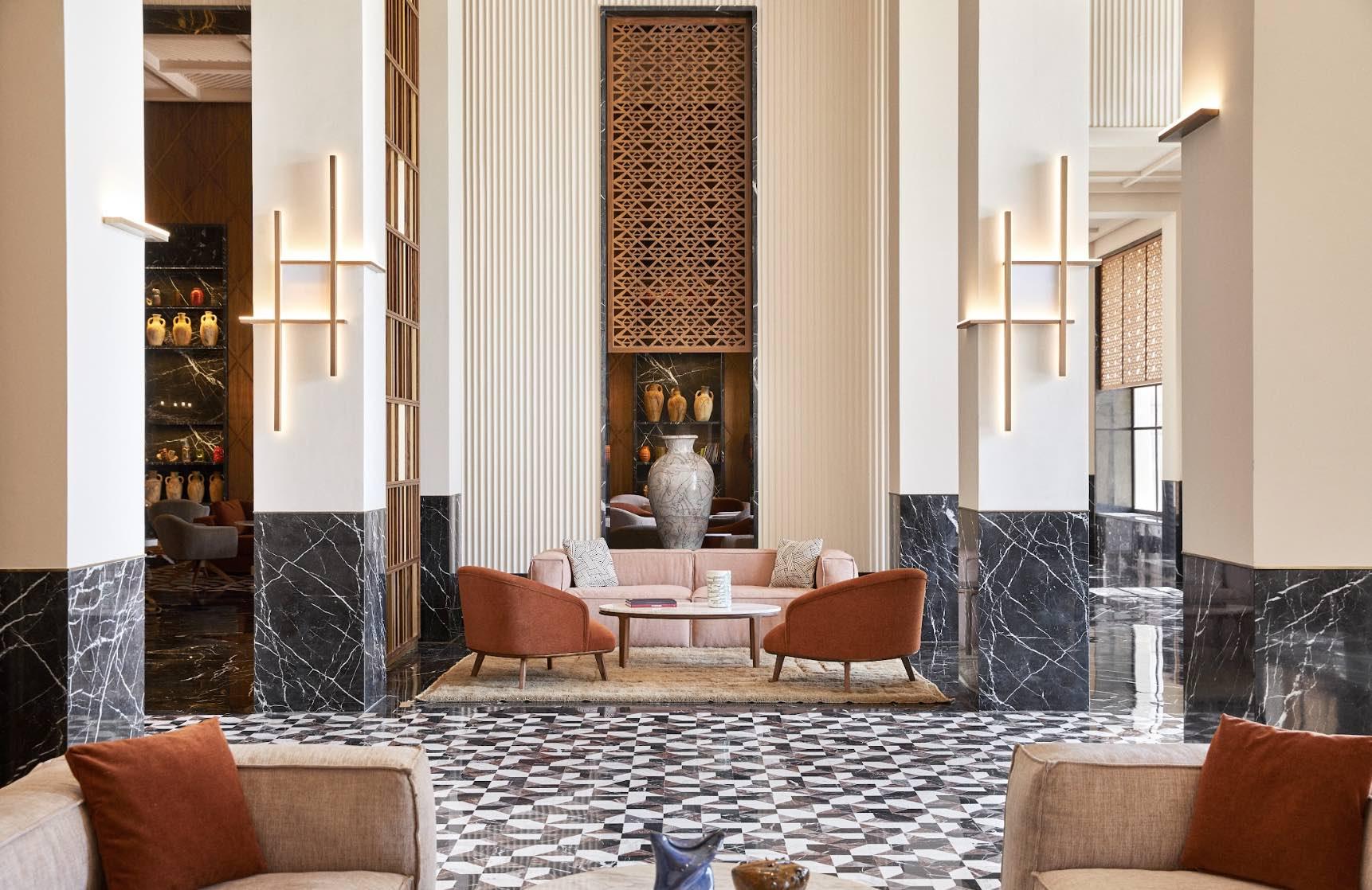Le lobby du Park Hyatt Marrakech, un hôtel idéal pour un mariage au Maroc © Hyatt Le lobby du Park Hyatt Marrakech, un hôtel idéal pour un mariage au Maroc © Hyatt